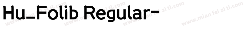Hu_Folib Regular字体转换